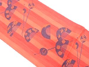 櫛・簪模様織り出し　袋帯